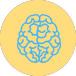 Yellow Brain Icon